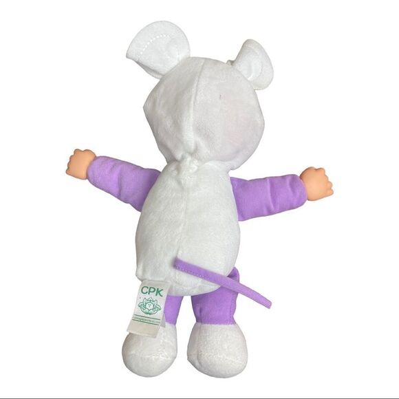 Cabbage Patch Kids Cuties Doll: 9" Fantasy - Mouse Blue Eyes Purple CPK - Picture 3 of 5